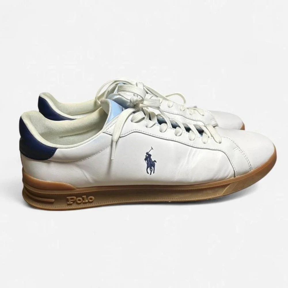 Polo Ralph Lauren Heritage Court II White/Brown‎ Bottoms Size Men 14